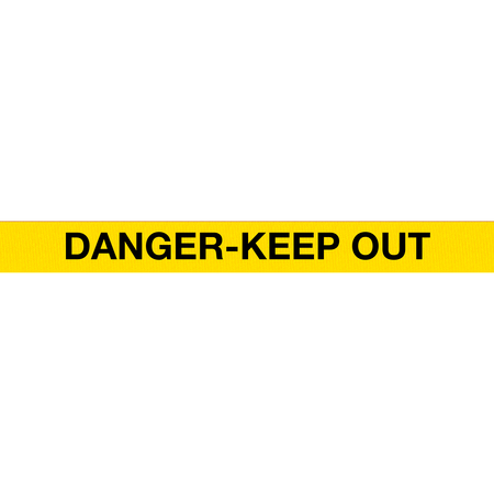 Queue Solutions Conepro 500, Yellow, 12' Yellow/Black DANGER KEEP OUT Belt CP500Y-YBD120